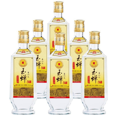 泸州玉蝉52度500ml*6浓香型白酒