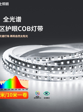 雷士照明新款led灯带灯条自粘24V低压客厅吊顶COB灯带硅胶线性灯