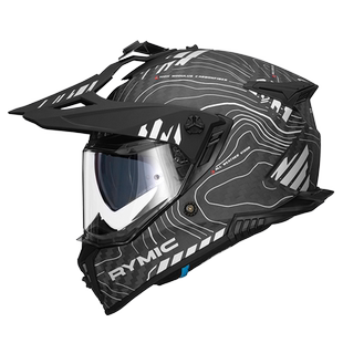 RYMIC睿觅X60碳纤维拉力摩托车头盔男女机车越野双镜四季全盔新3C