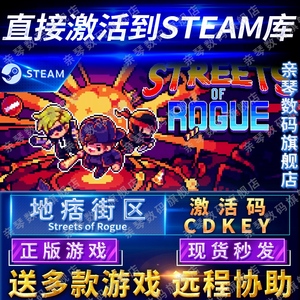 Steam正版地痞街区激活码CDKEY国区全球区流氓街区痞子街区Streets of Rogue电脑PC中文游戏