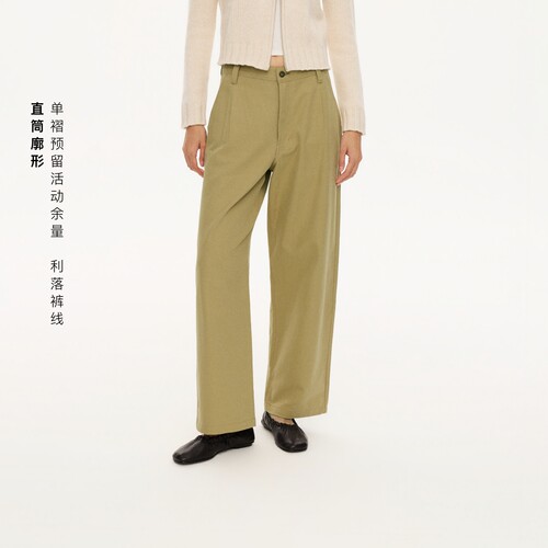 松弛感莱赛尔亚麻休闲裤