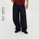 弯刀裤 宽松阔腿裤 全棉休闲裤 oneup美式 男春季 通勤香蕉裤 白色裤 子