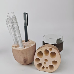 仿真莲藕笔筒 纯手工创意产品 仿真食物文具桌面摆件万物皆可笔筒