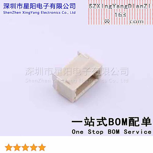 KH-A1000RSL-4P (10Pcs)1mm 1x4P卧贴 间距1mm插针结构1x4P排数1