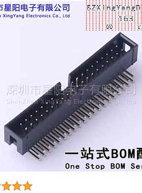 FBH25402-D40B1001K6K 每排P数20 2x20P排数2 2.54mm连接器类型