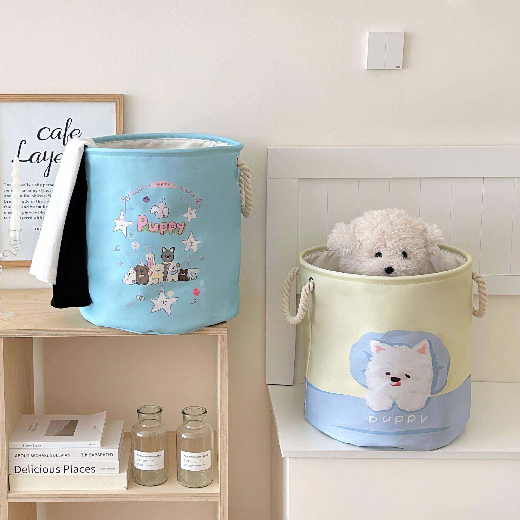 高颜值可爱小狗脏衣篓脏衣服收纳筐家用可折叠洗衣篮玩具收纳桶篮,收纳整理,脏衣篮,淘宝优惠券,粉丝福利购,淘宝优惠卷