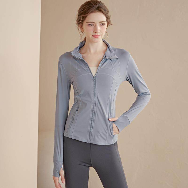 2026新款立领拉链瑜伽服外套女紧身骑行速干运动上衣长袖健身服,运动/瑜伽/健身/球迷用品,瑜伽套装,淘宝优惠券,粉丝福利购,淘宝优惠卷