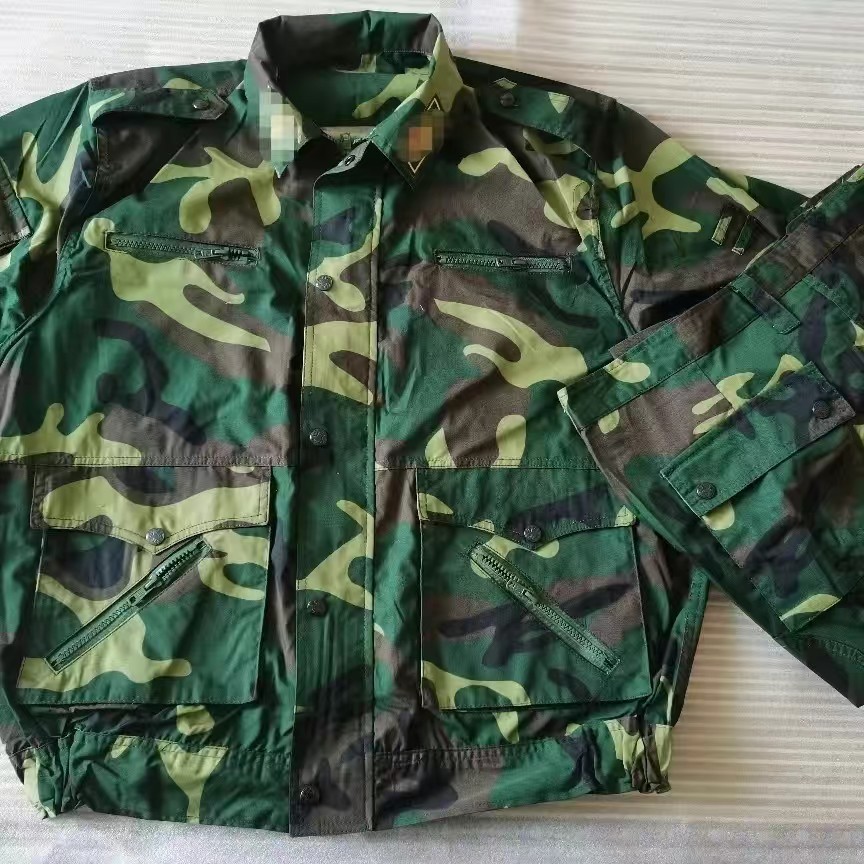 87式迷彩服套87屁兜迷彩服橄榄绿夏迷耐磨耐劳动服训练服怀旧收藏