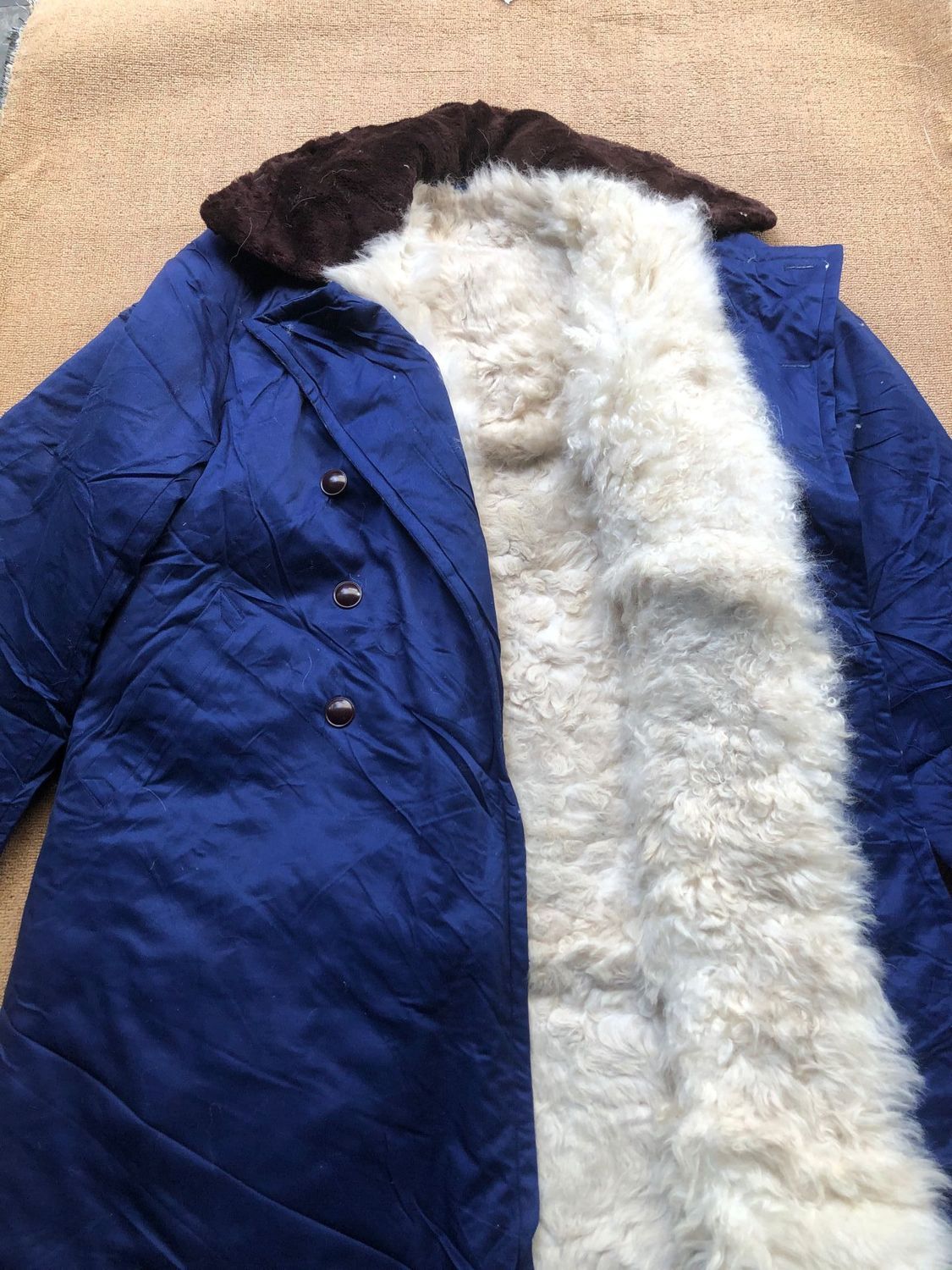 3502年库存海正品65式羊毛大衣78式皮大衣老式皮大衣防寒保暖耐穿