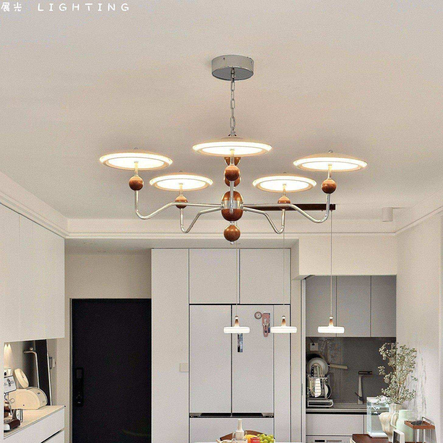 设计感法式复古中古风星轨飞碟客厅吊灯现代简约灯具餐厅卧室主灯,家装灯饰光源,客厅吊灯,淘宝优惠券,粉丝福利购,淘宝优惠卷