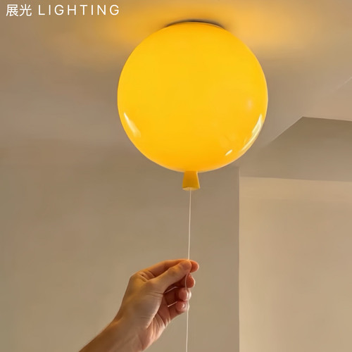 设计师儿童房彩色气球吸顶吊灯