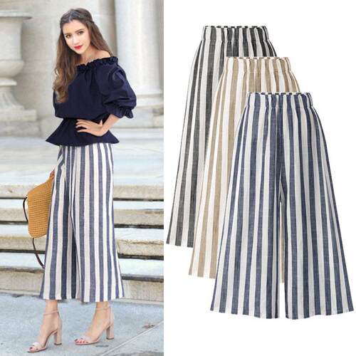 Linen wide leg pants for women, Xia Jia, obese, mm large, h