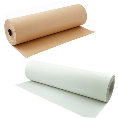 roll brown white kraft paper roll art gift flower packaging1