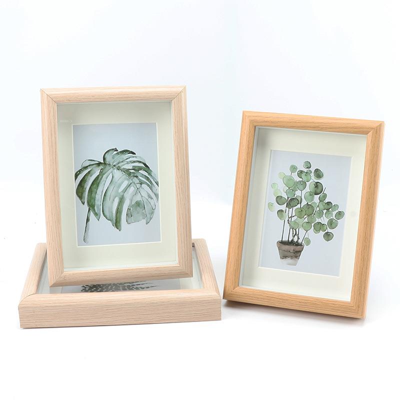 Nordic simple wooden photo frame square picture frames 相框