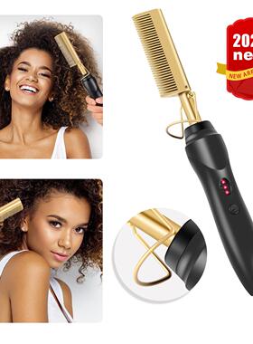 Hot Electric Combs Wet Dry Curling Iron Hair Curler Combs