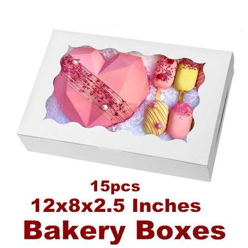 Cookie Boxes with Window Bakery Treat Box Pastries Donuts