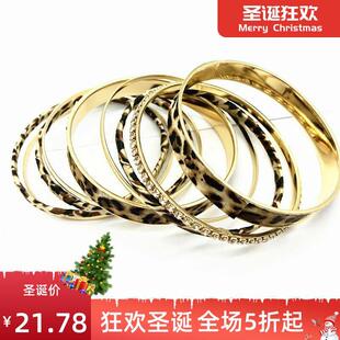 层leoipardpr ntBW18120 bracelet women 豹纹多女手镯手环网红搭