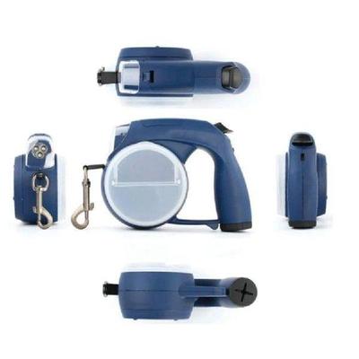 Retractable Dogs Leash with Light Poop Bag Holder Water