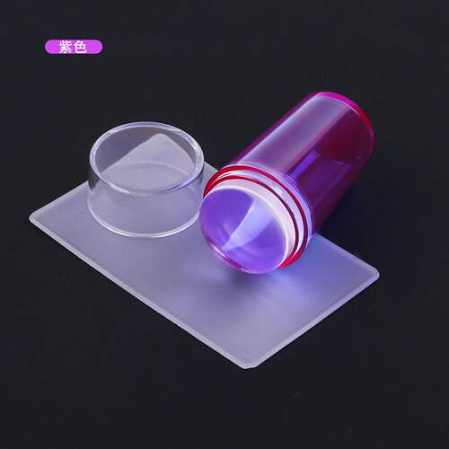 Clear Jelly Nail Stamper + Scraper Silicone Polish Stencil T