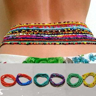 2 Pcs Sexy Summer Waist Bead Chains African Belly Beads