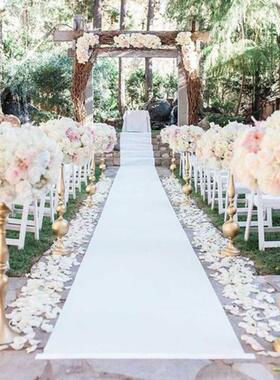 1米× 12米户外白色地毯垫，婚宴通道