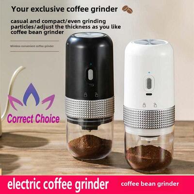 electric coffee grinder 电动咖啡磨豆机手磨充电便携意式研磨机