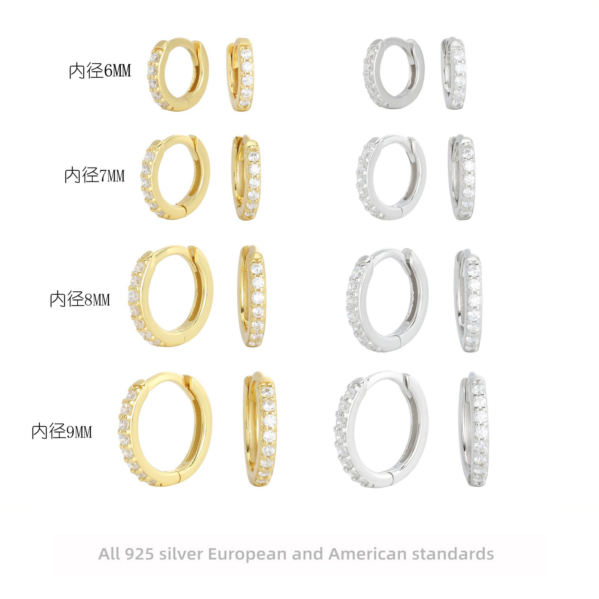 Sterling Silver Earrings For Women/Men Small Hoop