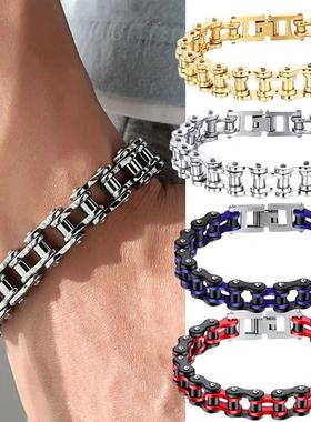 Punk Rock Biker 316L Stainless Steel Mens Bracelet Fashion J