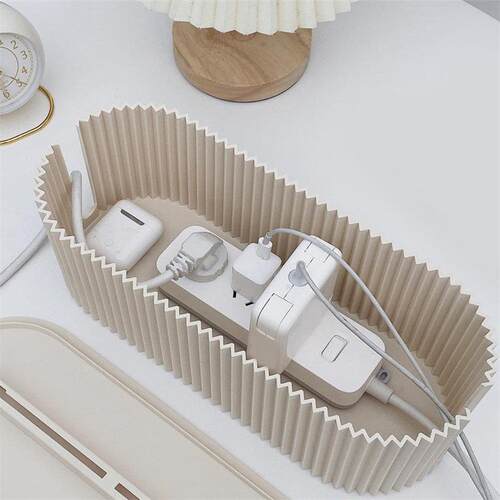Nordic Plug Board Storage Box Cable Wire Organizer Case Sock