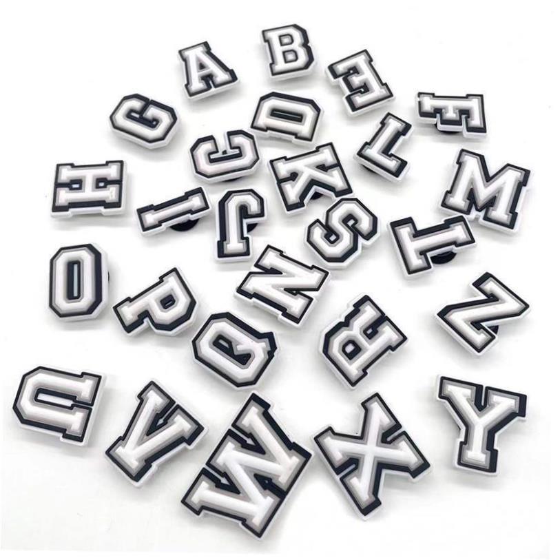 Shoe Charms Decorations for Crocs 1pcs Alphabet Letter Pins