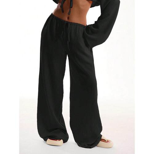 Straight leg versatile wide leg pants