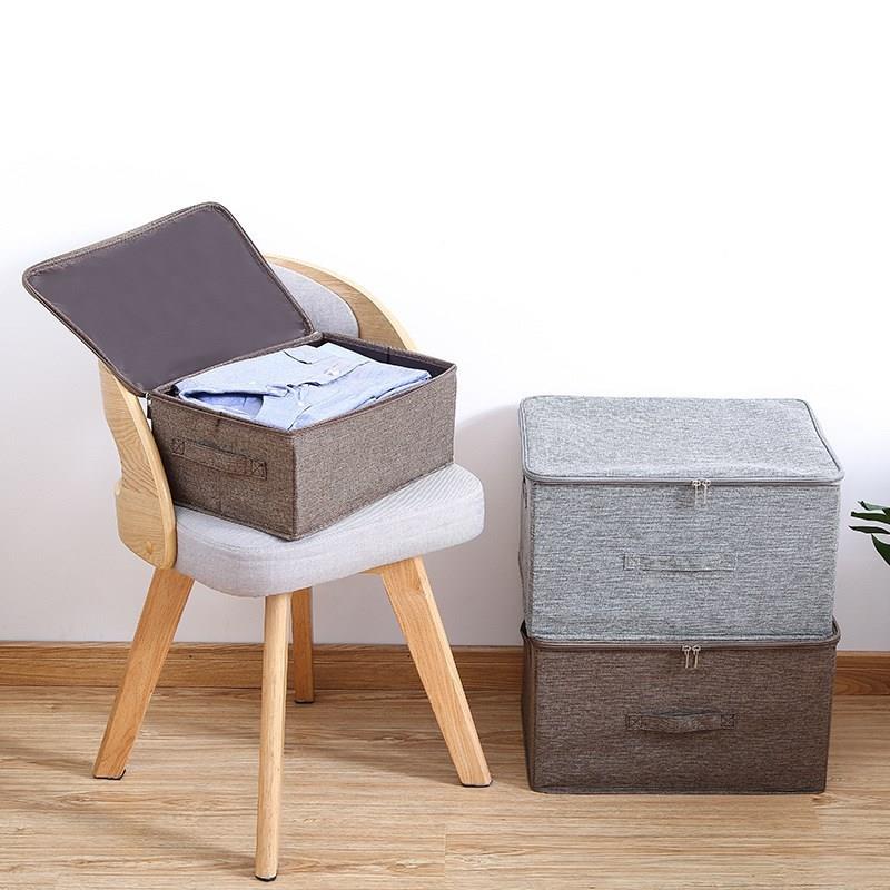 Clothes storage box fabric covered storage box clothing