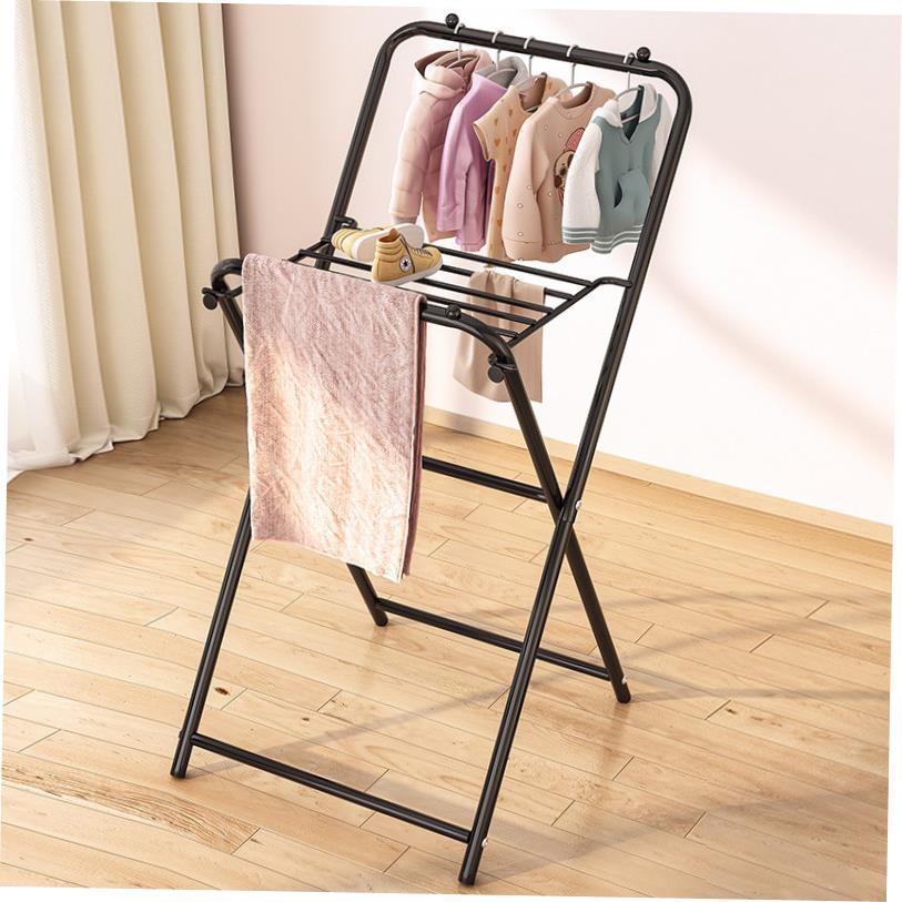 clothes drying rack fold laundry garment dryer hanger 杆衣架