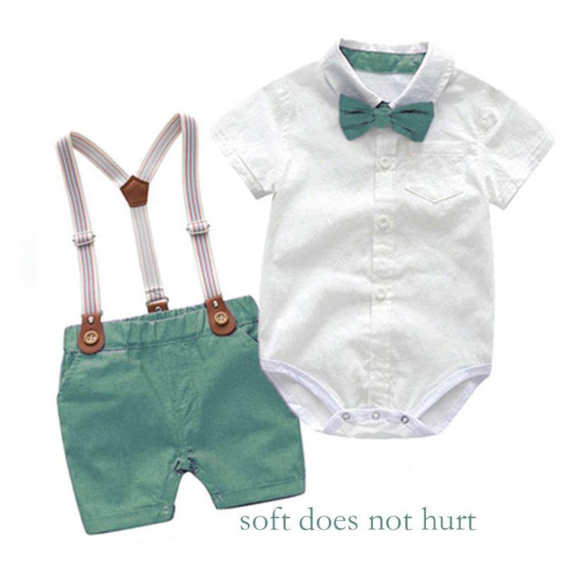 highquality Baby Boy Clothes Summer Gentleman Birthday Suits