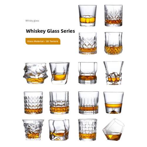 lead-free wine whiskey glass home beer glass cup set europea