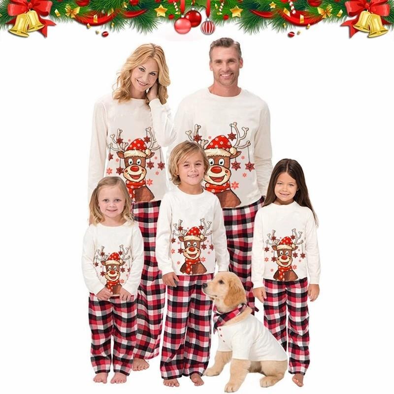 Matching family clothes christmas Pajamas pyjamas Quality