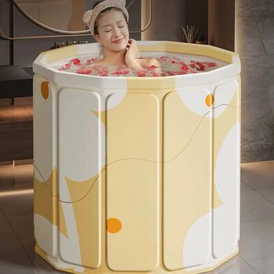 Foldable Bath Tub Portable Bathtub for Children and Adults F