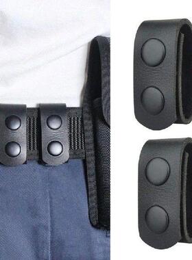 2Pieces Leather Belt Keeper, Waist Belt Buttons Leather