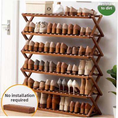 Installation free simple shoe rack folding shoe cabinet 鞋架