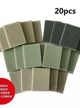 10/20Pcs Sandpaper Sponge Pads Grits