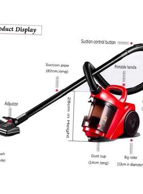 vacuum cleaner dust suction aspirator 1000w 2L capacity