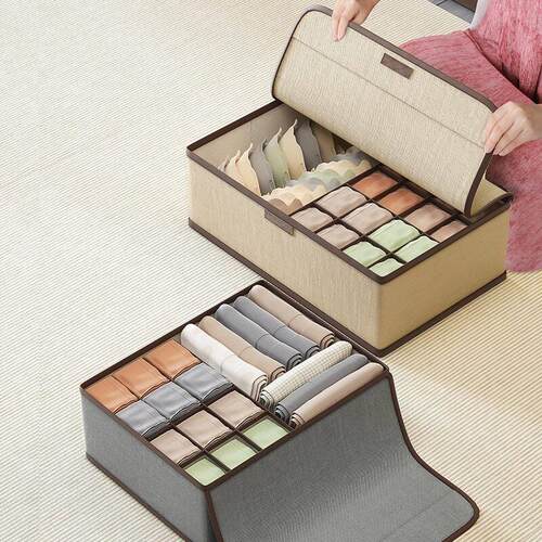 foldable underwear socks drawer Bra organizer storage box