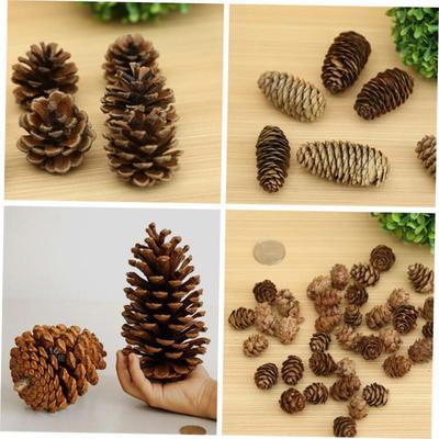 1-18CM pinecone Christmas decoration pendant Display pine
