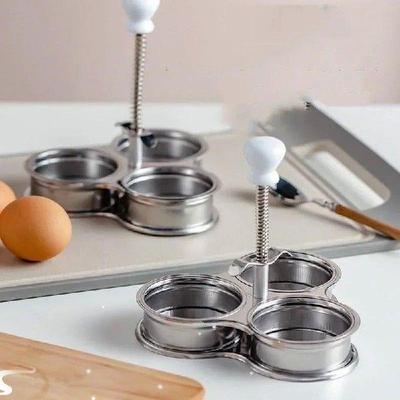 Stainless Steel Poached Egg Maker Egg Pan Cooker Poacher