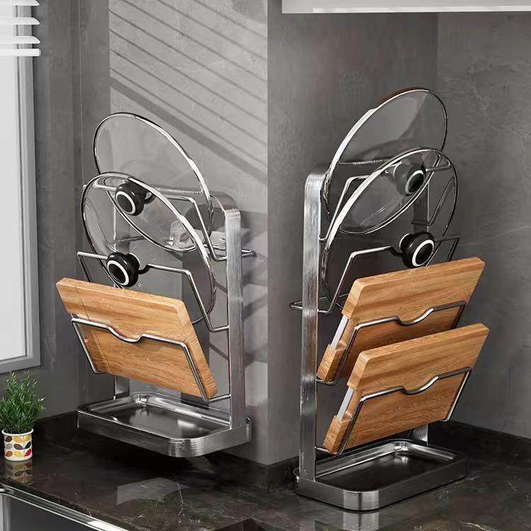 锅盖架壁挂式免打孔304不锈钢厨房置物架家用菜板砧板多层收新品,家装主材,锅盖架,淘宝优惠券,粉丝福利购,淘宝优惠卷