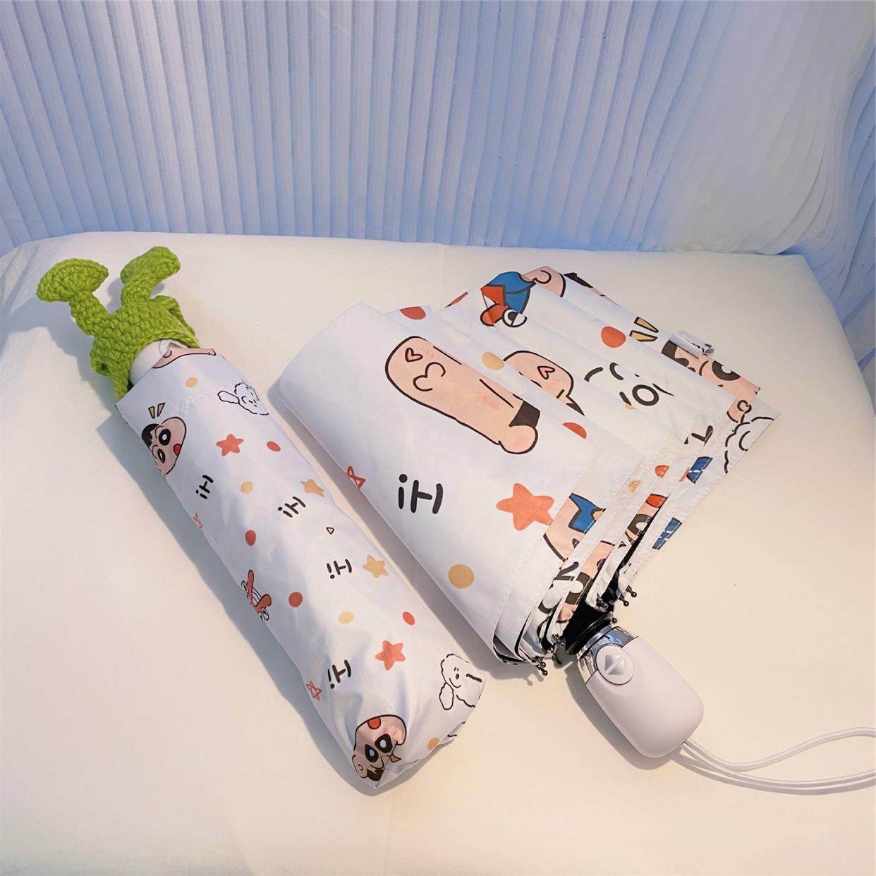 Cartoon anime sun umbrella UV protection sunshade umbrella f