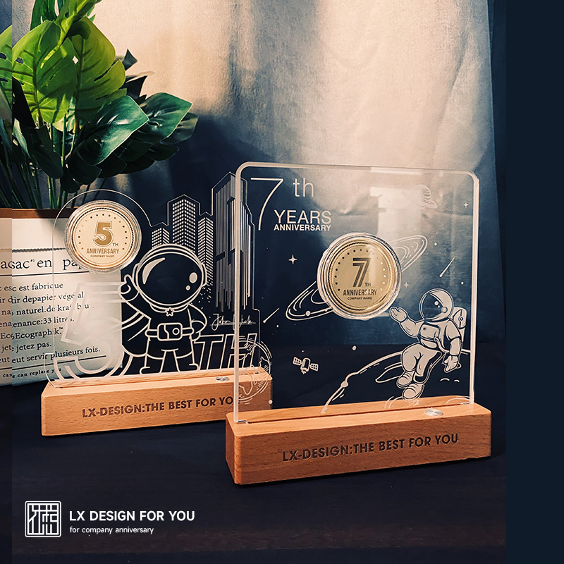 定制夜灯可定制纪念徽章摆件