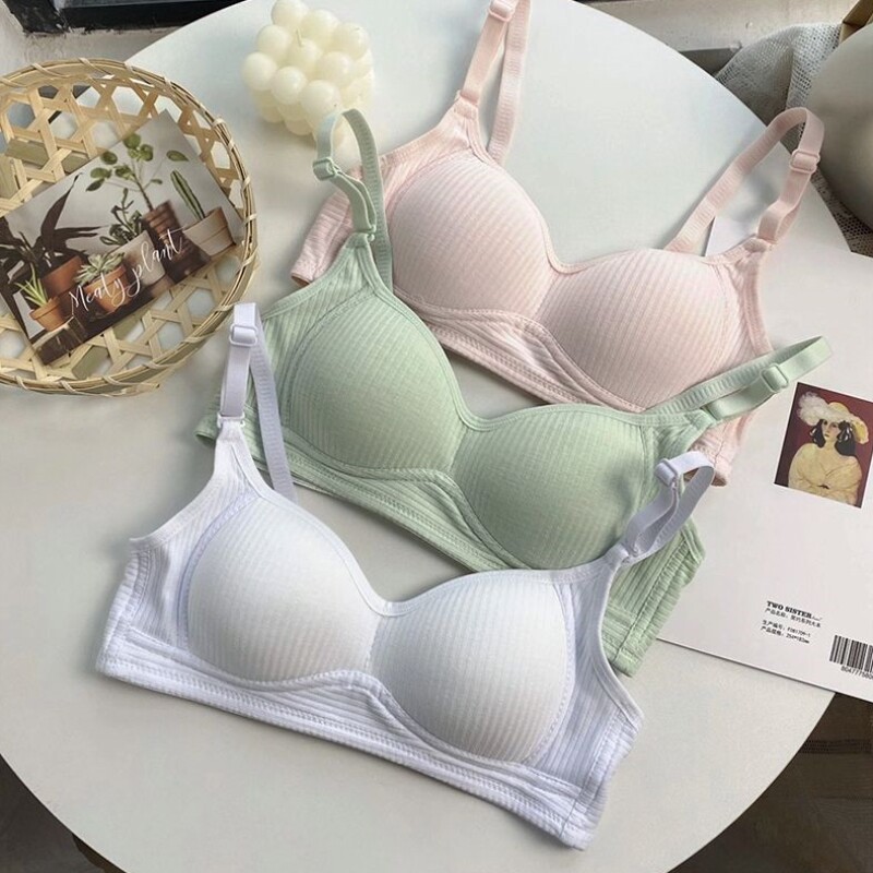 内衣女胖mm大码内衣防下垂收副乳女夏季薄款无钢圈大胸显小胸罩