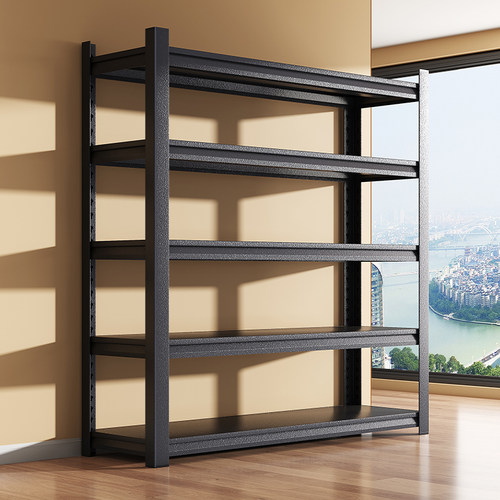 家用置物架钢制货架落地多层收纳架阳台客厅彩色储物架超市展示架