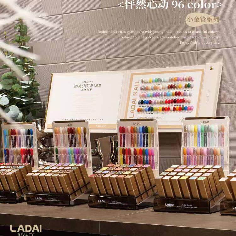 ladai小金管96色甲油胶套装红色猫眼透色24色2024年新品